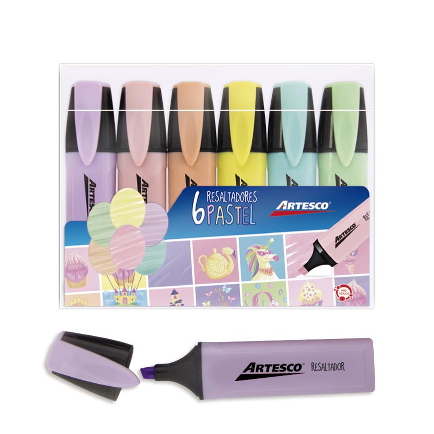 Resaltador Artesco Pastel X 6 Und image number 0