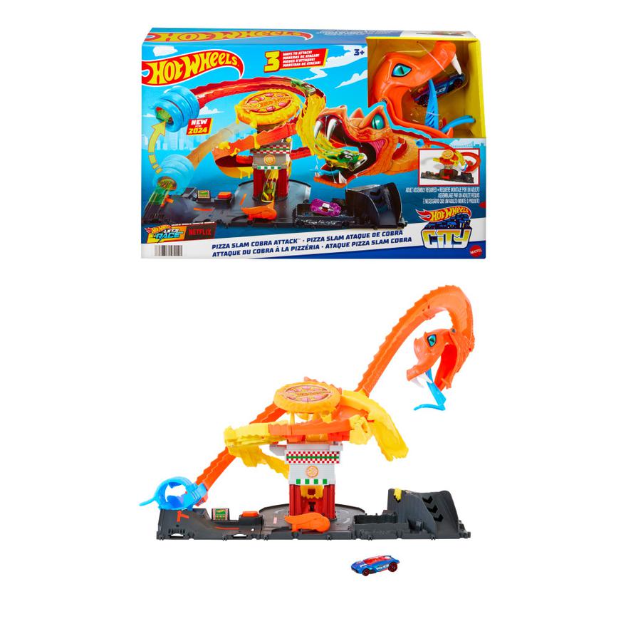 Pista De Juguete Hot Wheels City Ataque Cobra Vs Pizzeria image number 0