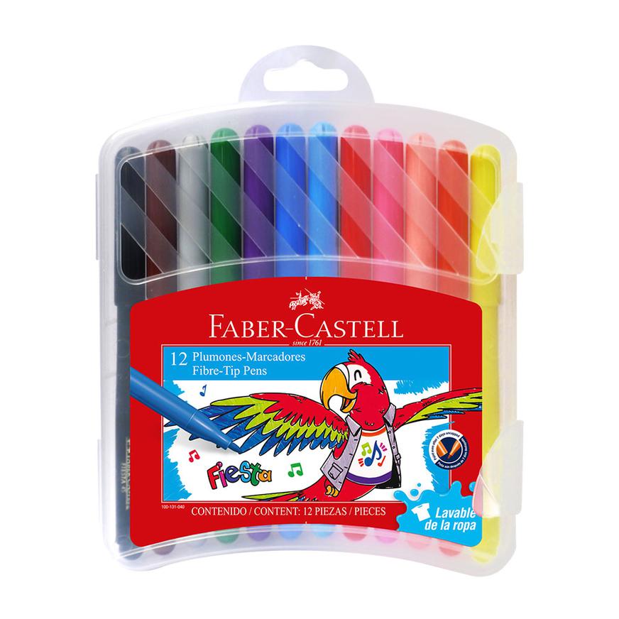 Plum&oacute;n Delgado Faber Castell Fiesta 45 Estuche R&iacute;gido X 12 Und image number 0