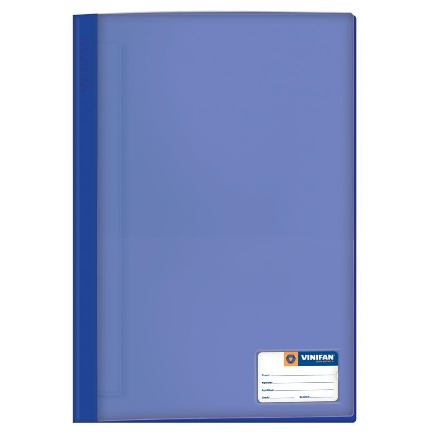 Folder Vinifan A4 Azulino Tapa Transparente Con Fastener image number 0