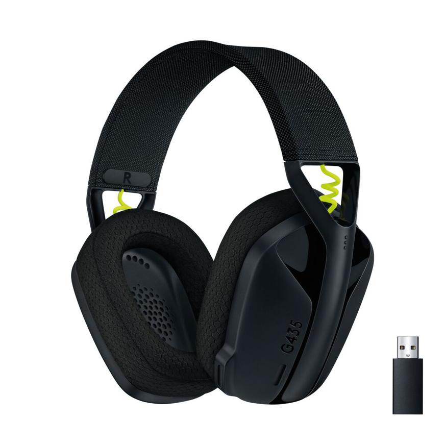 Aud&iacute;fonos Headset Logitech Inal&aacute;mbrico Gaming Bluetooth G435 Negro image number 0