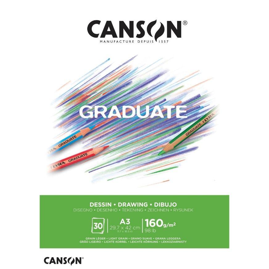 Block Canson A3 Graduate Dessing 160 Gr 30 Hojas image number 0